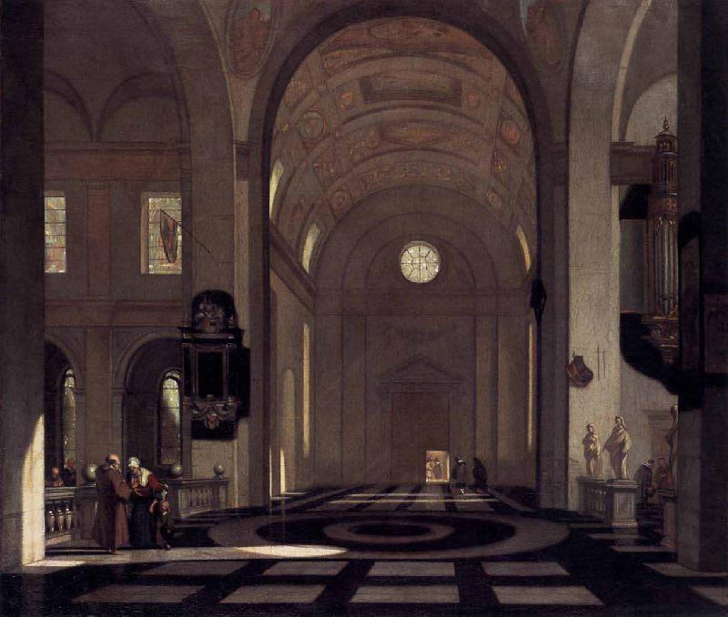 Emmanuel de Witte Interior of a Baroque Church oil painting picture